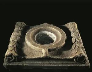 Ancient Religion Prints: Offering table, marble