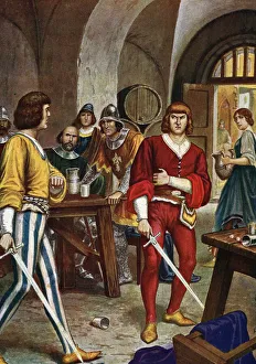 The origin of the division between the black and white Guelfi clans (Guelfi bianchi e neri) The origin of the division between the black and white Guelfi clans (Guelfi bianchi e neri)