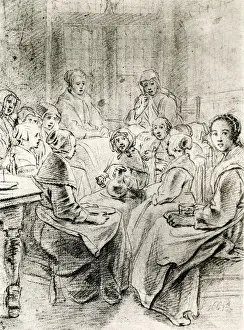 Framed Print : Orphanage. 3125074 Orphanage by Bray, Jan de (c.1626-97); (add.info.: Orphanage