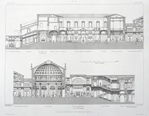 1882 Prints: Overview section of different rooms