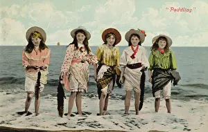 Seaweed Prints: Paddling, c.1910s (postcard)