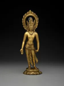 Padmapani, 8th or -9th century (gilt bronze) Padmapani, 8th or -9th century (gilt bronze)