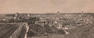 Monthly Supplement Prints: Panoramic view of Carpi, Emilia Romagna