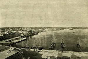 Embankment Prints: Panoramic view of Molfetta, Apulia