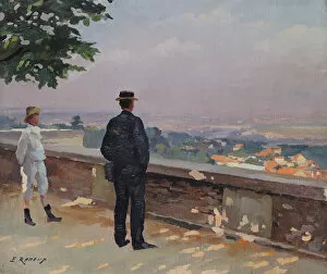 Paris from the observatory at Meudon (oil on canvas)