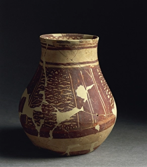 Mesopotamian Prints: pattern Painted ceramic vessel, late 5th millennium BC from Tell Hassan