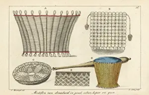 Patterns for wire work baskets, pans, etc