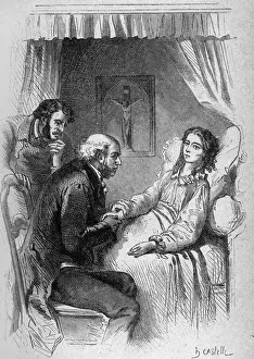 Horace Castelli Prints: Pauline was sick in her bed since the fire