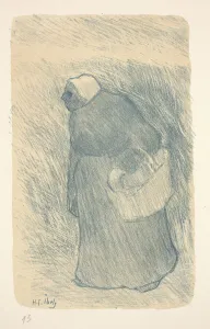 Peasant with a Basket, or Paysanne avec lampe, 1895 (color litho) Peasant with a Basket, or Paysanne avec lampe, 1895 (color litho)