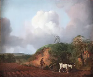 Peasant Ploughing with Two Horses, 1750-1753 (oil on canvas) Peasant Ploughing with Two Horses, 1750-1753 (oil on canvas)
