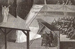 Effect Prints: Pepper's Ghost: a method of projecting a ghost onto the stage