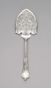 Spoons Prints: Persian'pattern waffle server, 1872 (silver)