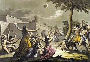 Shock Prints: Peruvian terrified during lunar eclipse