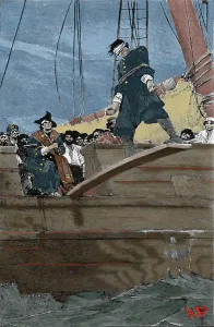 Treason Prints: Pirates execution of a prisoner