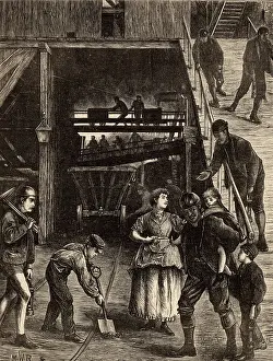 1871 Prints: Pithead scene