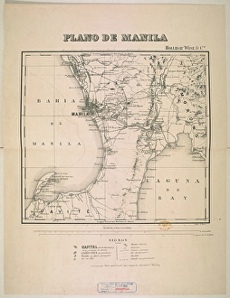 Philippines Prints: A plan of Manila