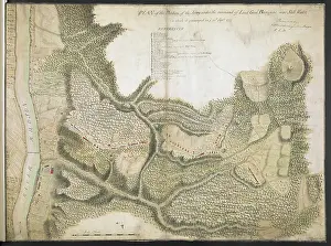 War Strategy Prints: Plan of the Position of the Army under the command of Lieut