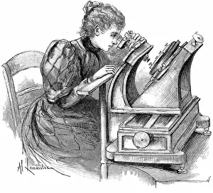 1895 Prints: Plate measuring microscope