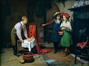 Children Prints: Playing Shops