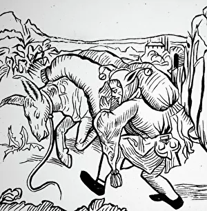 State Government Prints: The Pluralist loading his goods on to his pack mule