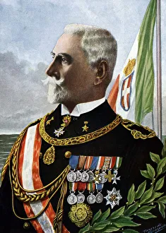 Portrait of Admiral Paolo Camillo Thaon de Revel (1859-1948) Illustration by Tancredi Scarpelli (1866-1937) from " Portrait of Admiral Paolo Camillo Thaon de Revel (1859-1948) Illustration by Tancredi Scarpelli (1866-1937) from "