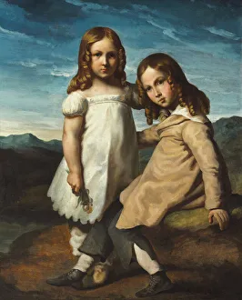 Portrait of Alfred and Elisabeth Dedreux, c.1818 (oil on canvas) Portrait of Alfred and Elisabeth Dedreux, c.1818 (oil on canvas)
