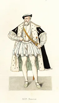 Portrait of Francis, Duke of Guise, 1519-1563. , 1867 (engraving) Portrait of Francis, Duke of Guise, 1519-1563. , 1867 (engraving)