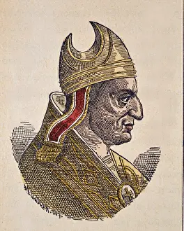 Portrait of the Pope Boniface IV (Bonifacius or Bonifacio) (608-615) Portrait of the Pope Boniface IV (Bonifacius or Bonifacio) (608-615)