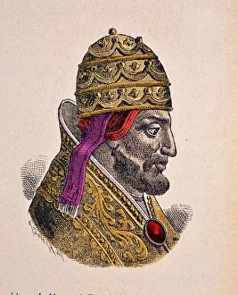 Portrait of the Pope Gregoire VII (Gregorio, Gregorius or Gregory) (1073-1085) Portrait of the Pope Gregoire VII (Gregorio, Gregorius or Gregory) (1073-1085)