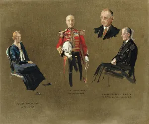 Mature Adult Prints: Portrait studies for The Master Mariners, 1932 (oil on canvas-board)