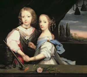 Portrait of Winston and Arabella (1648-1730) Churchill, children of Sir Winston Churchill Portrait of Winston and Arabella (1648-1730) Churchill, children of Sir Winston Churchill