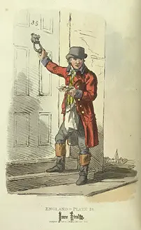 Service Occupations Prints: A postman