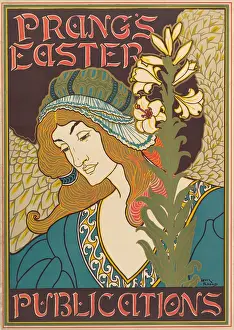 Auburn Hair Prints: Prangs Easter Publications, pub. 1895 (colour litho)