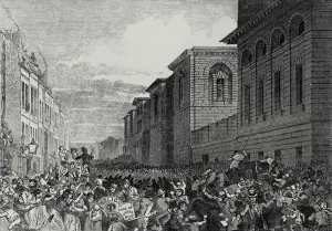 London 19th And Later 20th C Prints: Preparing for an Execution (engraving)