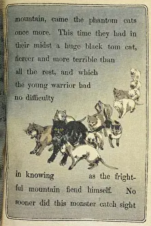A procession of cats