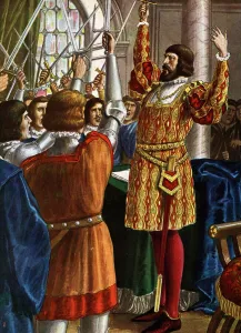 Proclamation of the Ambrosian Republic (Repubblica Ambrosiana), a Republican government created in Milan in 1447 by a Proclamation of the Ambrosian Republic (Repubblica Ambrosiana), a Republican government created in Milan in 1447 by a