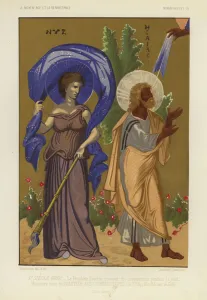 Prophet Ezekiel receiving inspiration during the night (chromolitho) Prophet Ezekiel receiving inspiration during the night (chromolitho)