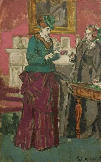 Betrothal Prints: The Proposal [After Robert Barnes], c. 1931-32 (Oil on canvas)