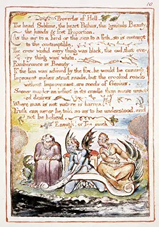 Three Persons Prints: Proverbs of Hell, illustration and text from The Marriage of Heaven and Hell