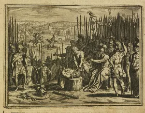 Society Concept Prints: A public execution. An image of a beheading of a man