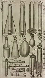 Rocket Prints: Pyrotechnic rockets and instruments