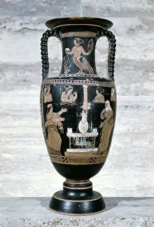 Leda Prints: Python (amphora) with the birth of Venus in egg by Leda