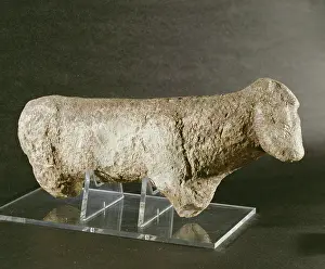 Artifact Prints: Ram, limestone (limestone)