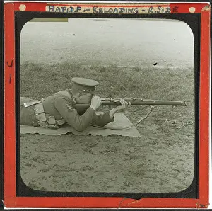 Drill Prints: Rapid Fire Reloading Right Side, 1914 (lantern slide)