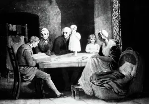 Varnish Prints: The Reading, 1850