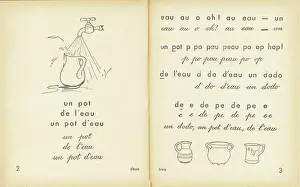 Annees 30 Prints: Reading - Beaudelot Method, c.1930 (print)