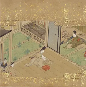 Social Role Prints: Reading a scroll