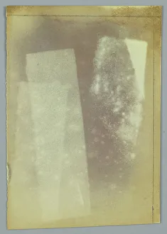 William Henry Fox Talbot Prints: Three rectangles (leucotype on paper)