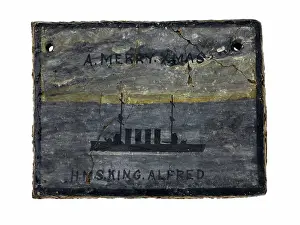 Biscuit Prints: A rectangular cookie (rations of ship crew members)