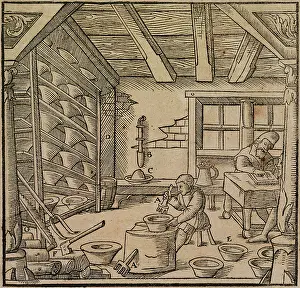 1561 Prints: Refining silver, preparing containers